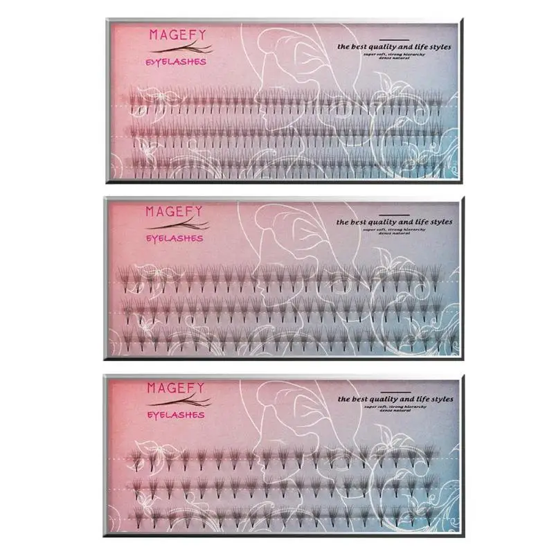 

3/5/6pcs Cluster Natural Individual False Eyelashes 0.07mm Artificial Filament Eyelash Extension Grafted Makeup Accessories