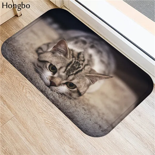Hongbo Kawaii Добро пожаловать, коврики для ванной комнаты с изображением кота, кухонные коврики, коврики для гостиной, противоскользящие - Цвет: 14