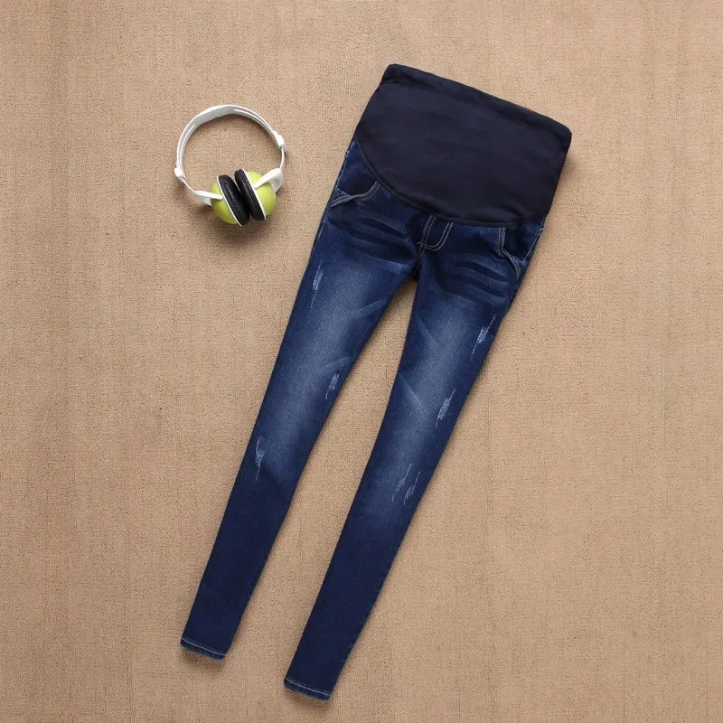 

Maternity Jeans Pregnancy Winter Warm Jeans Pants Maternity Pencil Pants Clothes For Pregnant Women Nursing Trousers enceinte