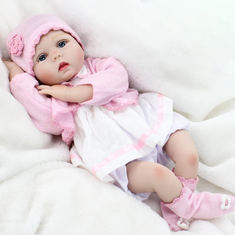 Кукла реборн NPKDOLL 22 дюйма мягкая одежда набивное тело Реалистичная кукла