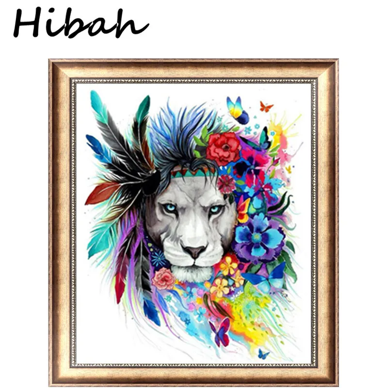 

5D DIY diamond embroidery animal suite 5D diamond painting flowers and lion diamond painting Mosaic diamond cross stitch Mosaic