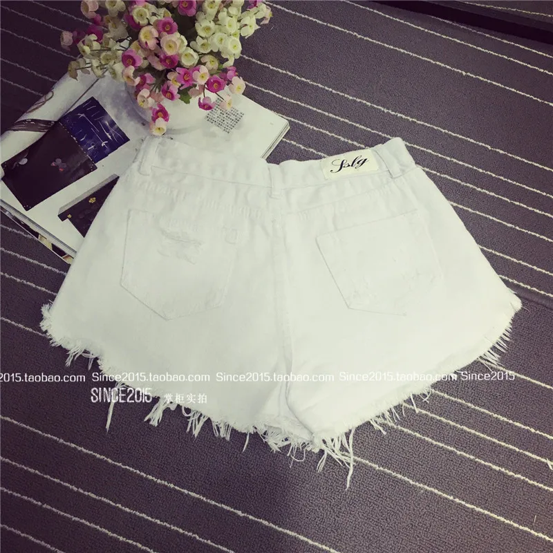 Trendy High Waist Denim Mini Shorts