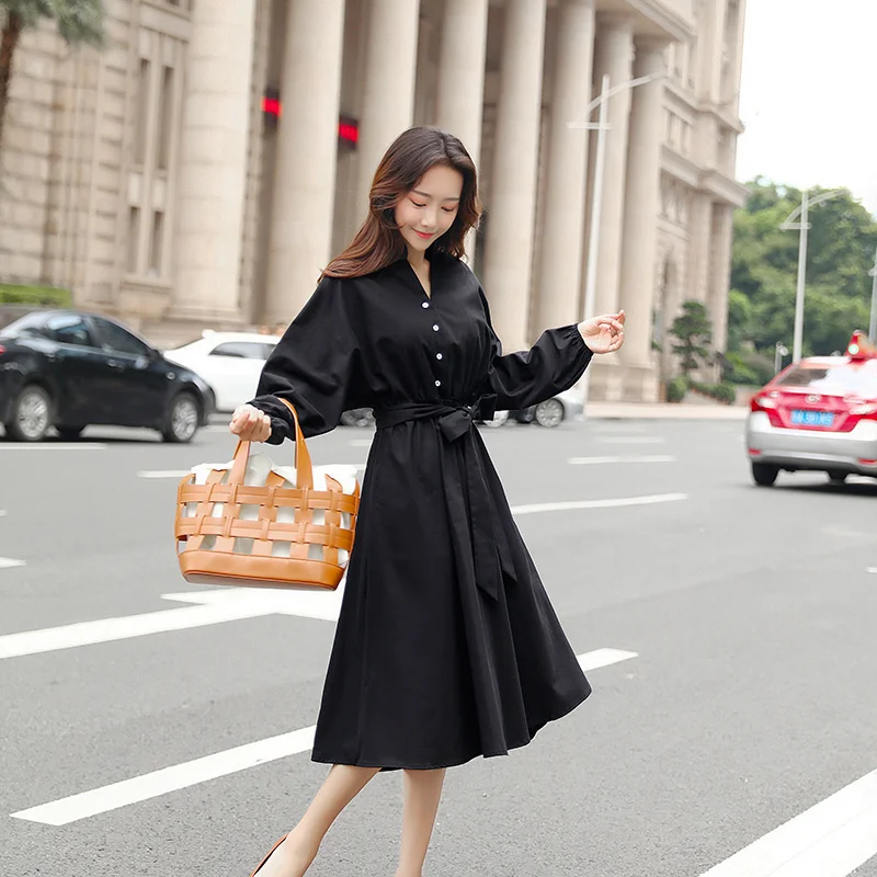 

Fashion Stylish Elegant Pregnancy Long Dress Ties Waist Loose Maternity Dress for Pregnant Women 2019 Spring Pregnancy Clothing