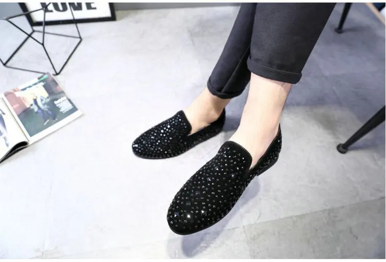 Men's Casual Shoes' Shoes Men Black Slip-On Summer Shoes Men Slip Mens Loafers Mens Loafers Flats Driving Shoe Size 46 47 48     (1)