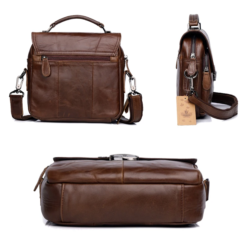 Pаспродажа Сумка мессенджер из натуральной кожи для мужчин, сумка через плечо, деловой портфель для ноутбука, чехол для документов, кожаные сумки, модн...