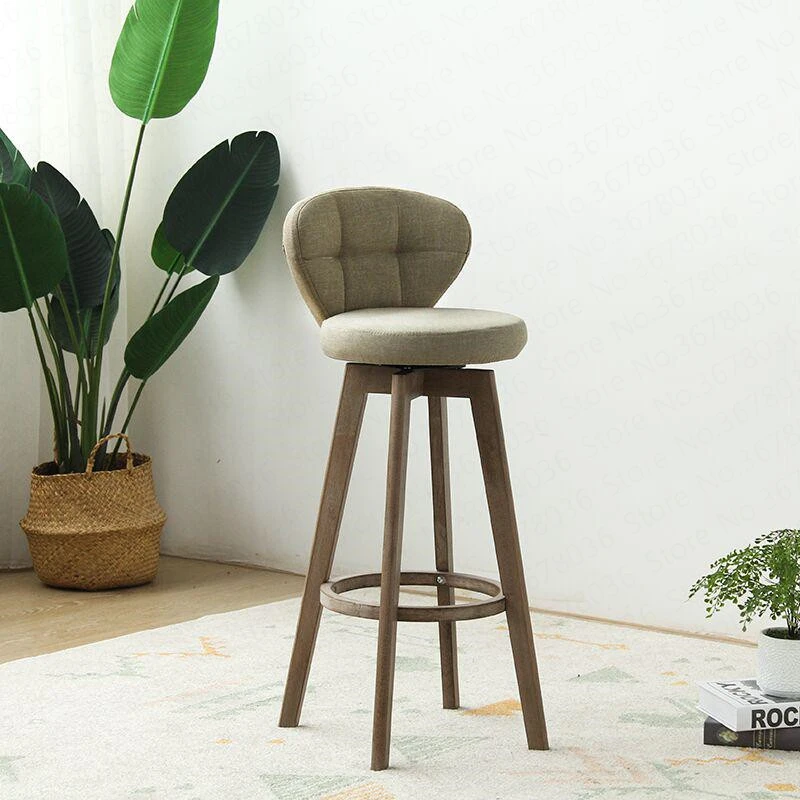 Европейский бамбуковый твердый деревянный стул Элм барный стул ретро цвет вращающийся барный стул передний стул высокого стула
