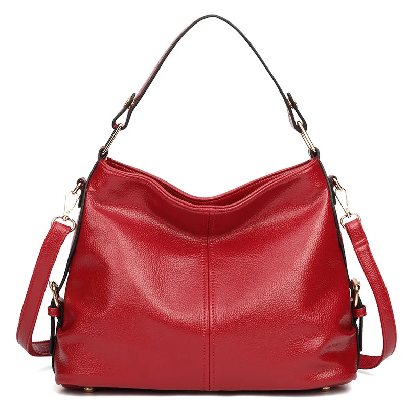 

New Fashion Women Handbag Soft Split Leather Messenger bag Women's Crossbody bags Brand Large Female Leather Casual Tote 2018