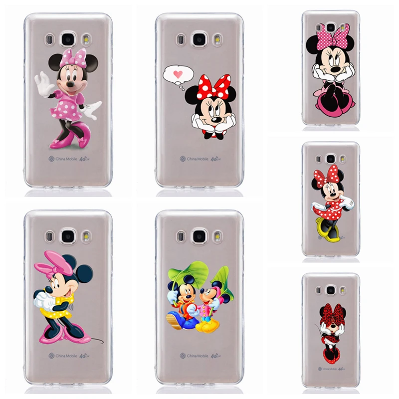 For Samsung Galaxy A3 A5 2016 2017 A300 A320F A510 A520F TPU Colorful Soft Mickey Minnie Painted Design Cover Case Fundas F312 |