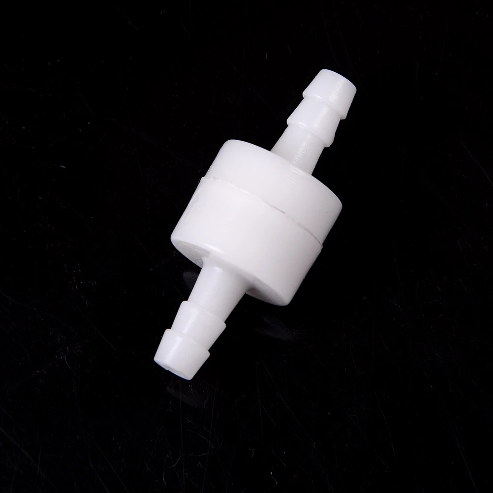 

1PCS White Plastic One Way Inline Check Valve Fuel Gas Liquid Water 6mm Suitable for water petrol diesel oils