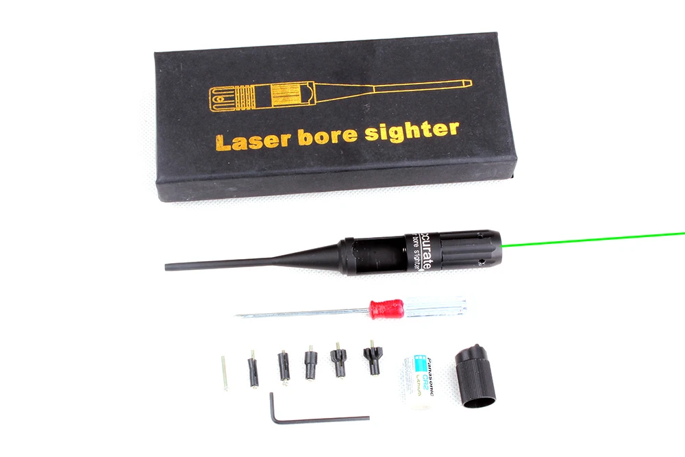 ohhunt Green Laser BoreSighter kit for .22 to .50 Caliber Scope Rifles