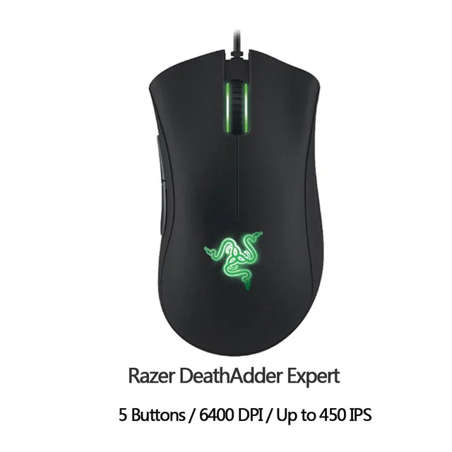 Razer DeathAdder Elite игровая мышь 16000 dpi эргономичная Chroma подсветка оптимизированная 450 ips 7 кнопок eSports проводная мышь для геймера - Цвет: DeathAdder Expert