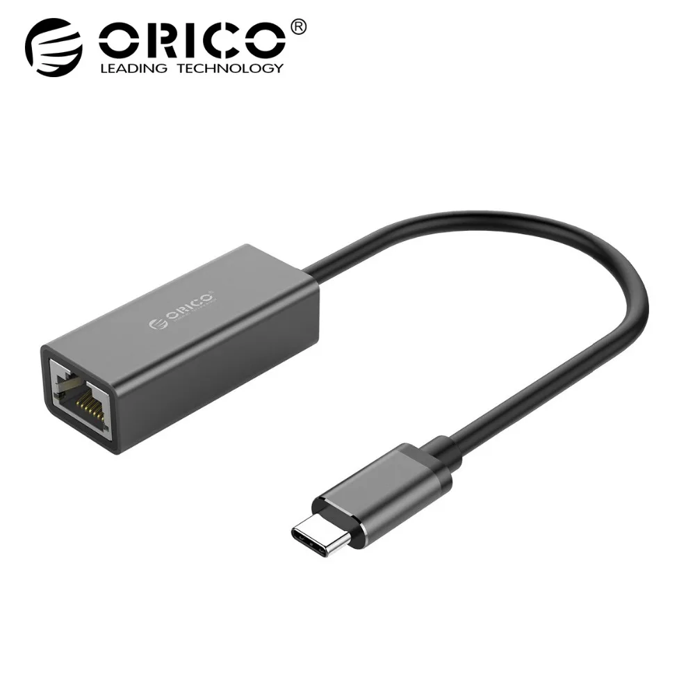

ORICO USB C Ethernet USB-C to RJ45 Lan Adapter for MacBook Pro Samsung Galaxy S9/S8/Note 9 Type C Network Card Gigabit Ethernet