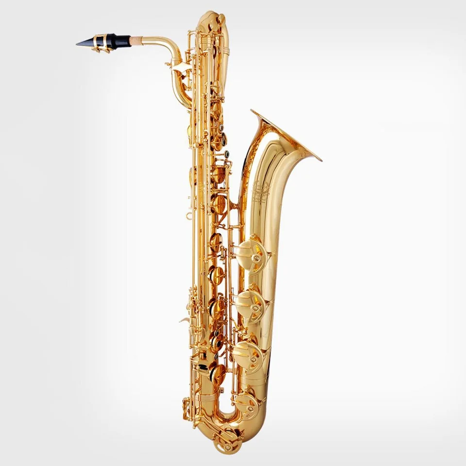 ProfessionalplayingBaritoneSaxophonefallingtuneEsaxophonebakelitemouthpieceEbgoldSax