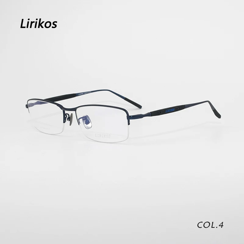 

Pure Titanium Anti-Corrosion Business Men Reading Half Frame Glasses Reading Clear Eye Lens male Spectacle Eyewear Accessories
