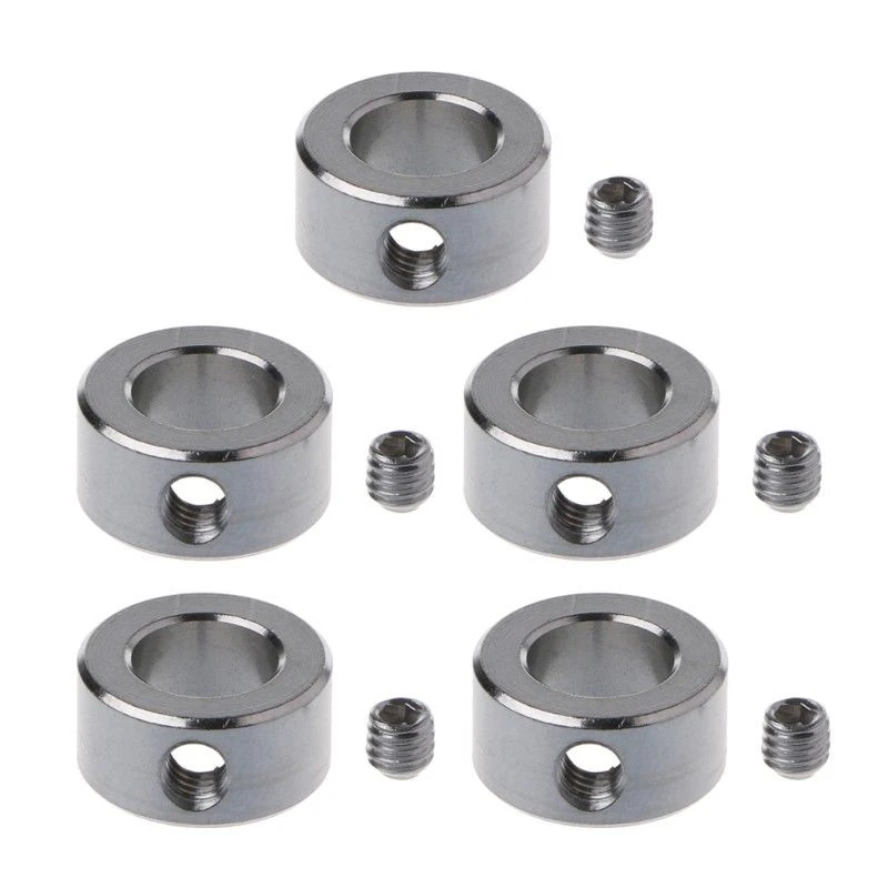 

Mayitr 5Pcs Openbuilds Lock Collars High Quality Stainless Steel T8 Lock Ring Block Isolation Column 8mm For 3D Printer CNC