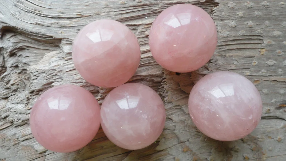 

fa88004309141<<<+ Wholesale 5pcs 38mm ROSE QUARTZ CRYSTAL SPHERE BALL approx 0.984 inches