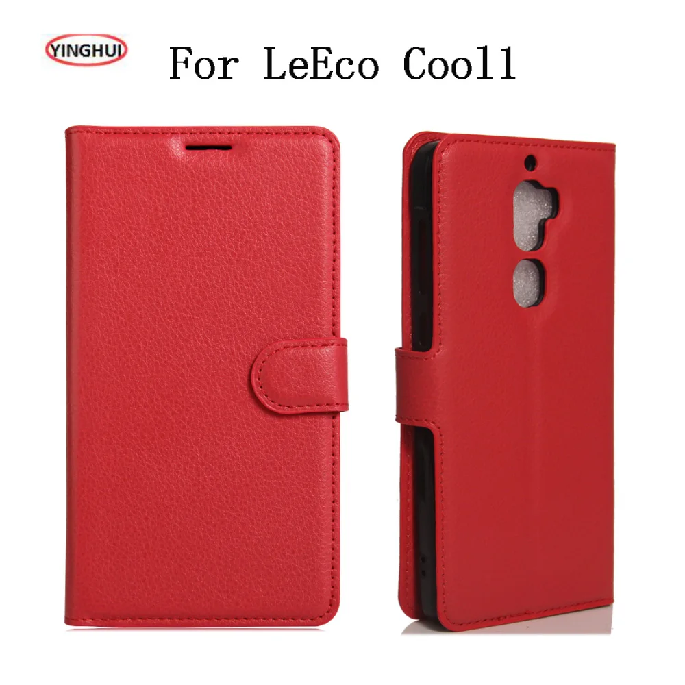 

For LeEco Cool1 Dual Leather Case Flip Cover For letv Leeco Coolpad cool 1 C106 Fudnas Back Soft Silicon TPU 5.5 inch Coque Capa