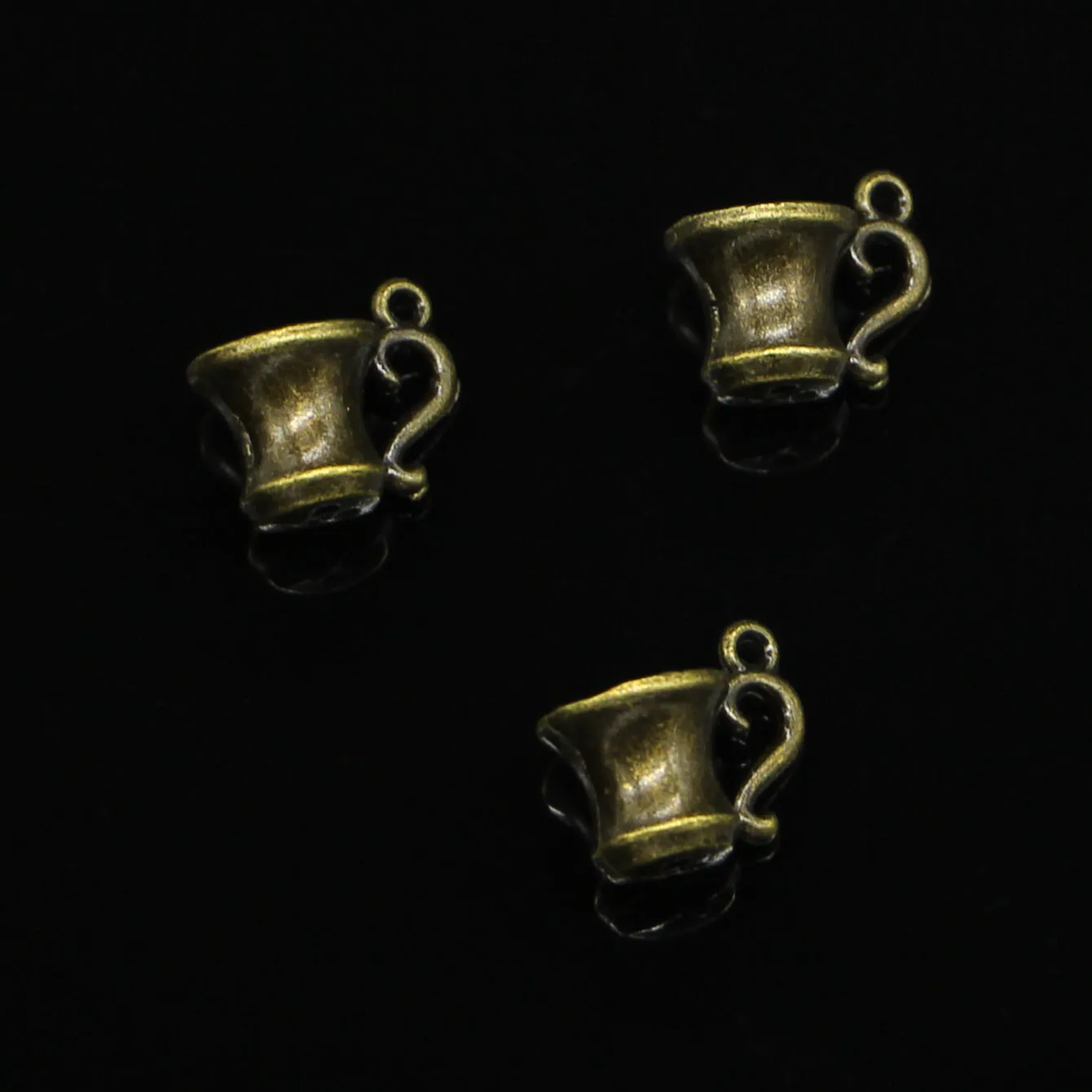 60pcs Antique Bronze Plated 3D teacup Charms for Jewelry Making DIY Handmade Pendants 10*15mm 60pcs Antique Bronze Plated 3D teacup Charms for Jewelry Making DIY Handmade Pendants 10*15mm