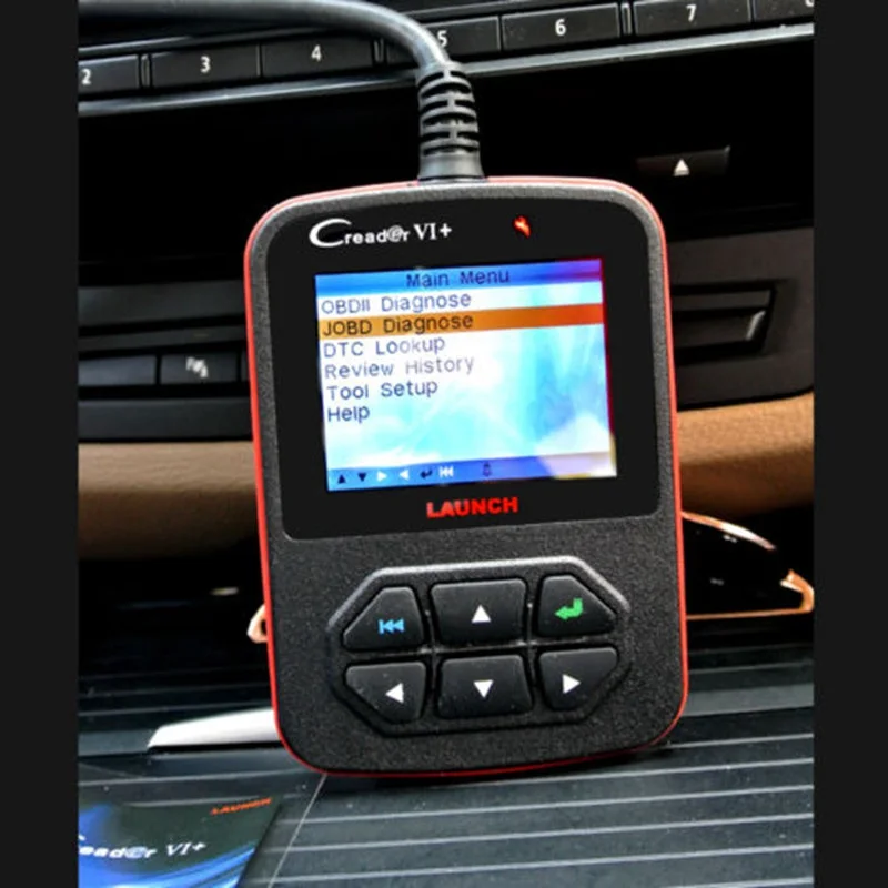 LAUNCH Creader 6 + CReader VI OBDII сканер кода Plus английский испанский с JOBD OBD для японского
