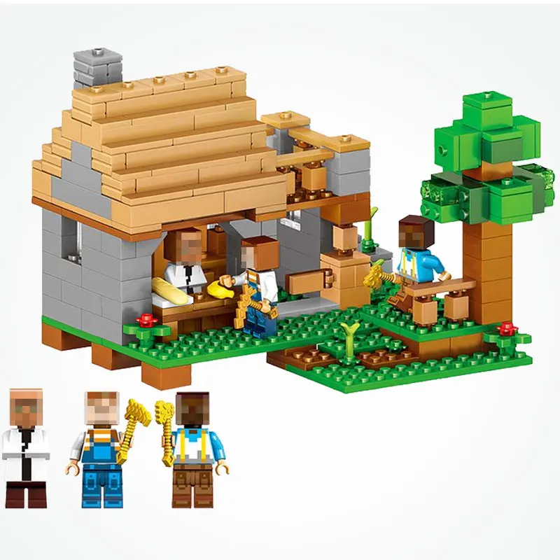 Legoing Minecraft Villagers Shop DIY House Set 309pcs 0502 Modular