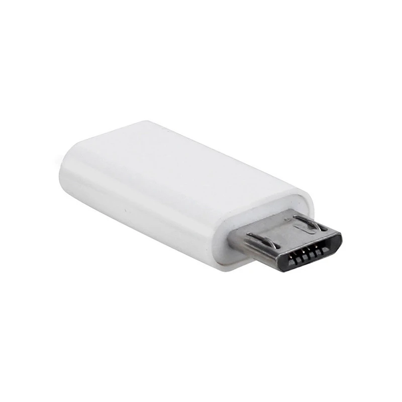 Тип C Женский к Micro USB Мужской переходник, конвертер для samsung Andriod - Color: white