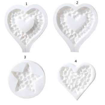 

Broken Heart Star Silicone Mold Cake Fondant Soap Candle Resin Jewelry Mold