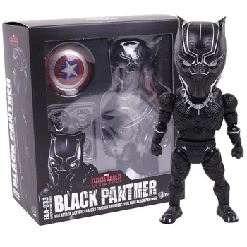 

Egg Attack Captain America Civil War Black Panther PVC Action Figure Collectible Model Toy 18cm