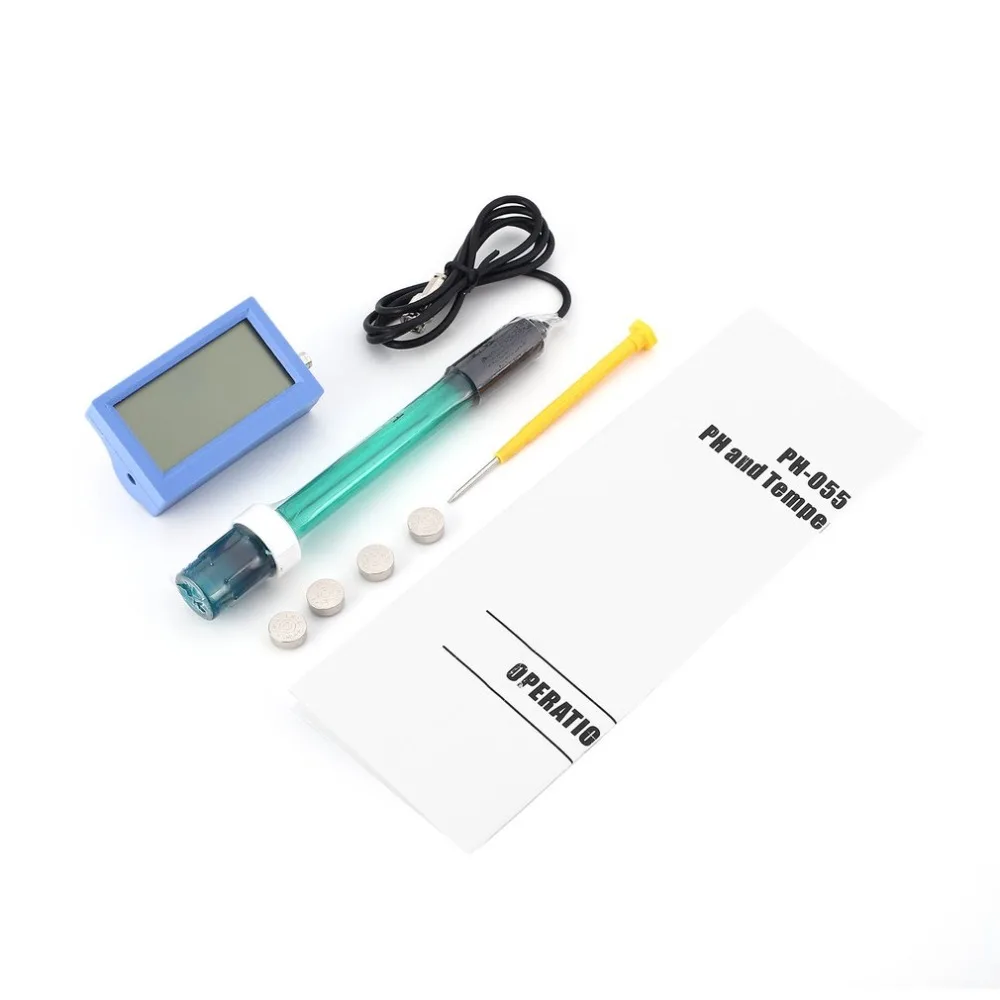 Портативный чистоты PH Температура цифровой измеритель вода тестер анализатор
