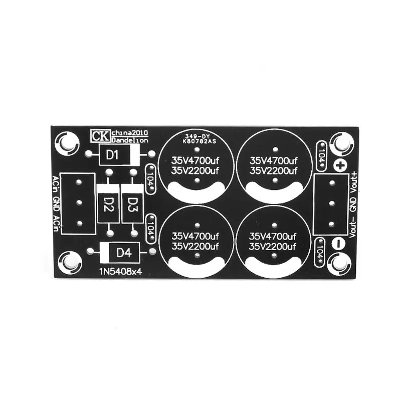 1 pcs Dual Power Rectifier Filter Board PCB 4700uf 35V 2200uf for amplifier power supply adapter | Обустройство дома