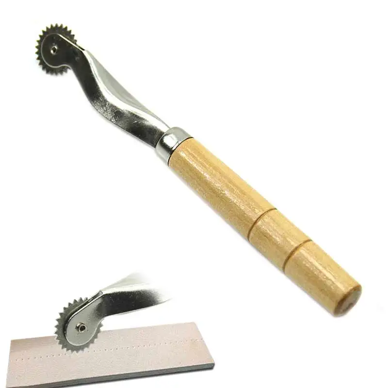 

2mm Pitch Overstitch Wheel Leather Stitch Space Paper Perforating Tool Roulette For Arts and Leather Crafts New