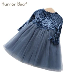 Humor bear/платья для маленьких девочек; Новинка г.; летнее кружевное платье принцессы трапециевидной формы в стиле Лолиты; детская одежда; вечерние платья
