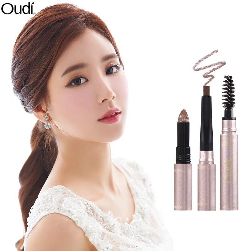 

OUDI Brand High Quality Makeup Brows Automatic Eyebrow Pencil With Eye Brows Brush Waterproof Long-lasting dark brown Makeup