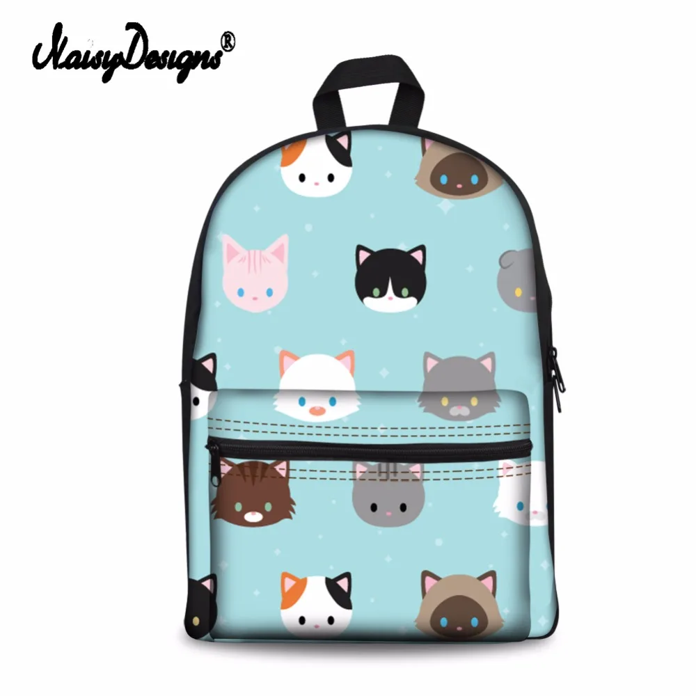 Noisydesigns школьный обувь для девочек рюкзак с принтом кота дорожная сумка подростков студентов малыш Подарочный рюкзак школьные ранцы детей