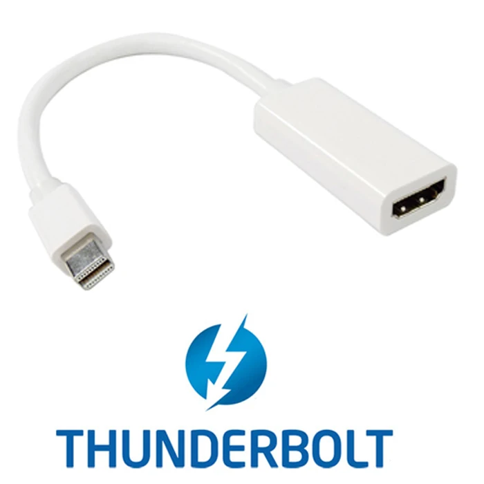 

CY Thunderbolt Port to HDMI Female Adapter Cable with Audio Video for Mac Book 2011 2012 2013