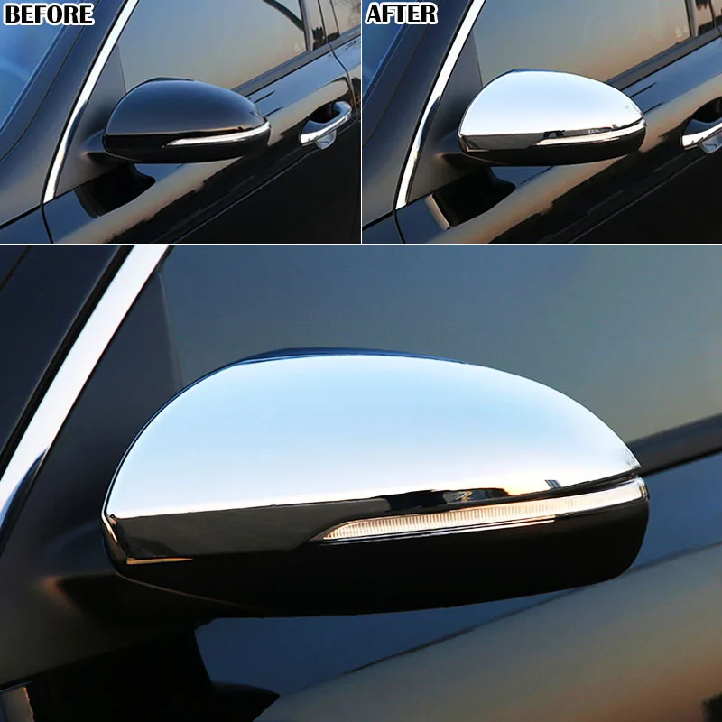 AX хром боковое зеркало заднего вида Защитная крышка Накладка крыло молдинг рамка гарнир для Kia Optima K5 JF