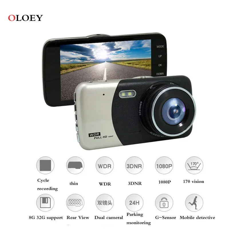 4.0 Inch Big Screen Car DVR 170 Degree Recorder Camera T810 Oncam Dash cam Night Video DVRS Full HD 1080P | Автомобили и
