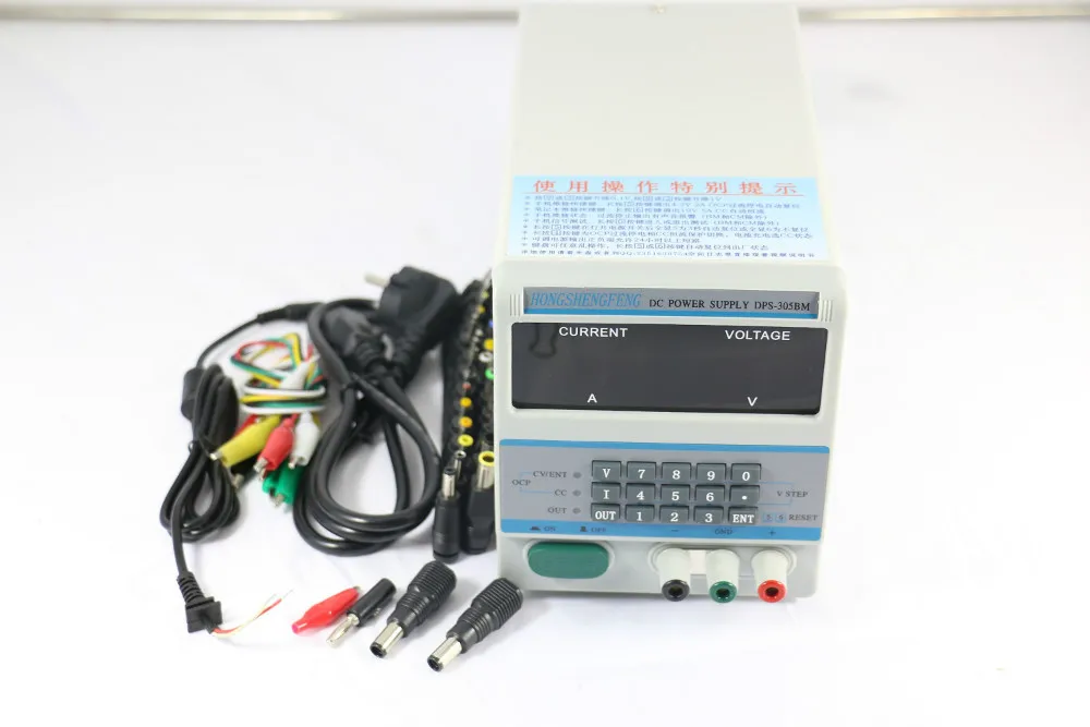 

HIGH QUALITY DPS-305BM/DPS305BM 4Ps Display 220V/110V Lab Programmable DC Power Supply 30V 5A + 39/pcs Laptop Repair DC Jack