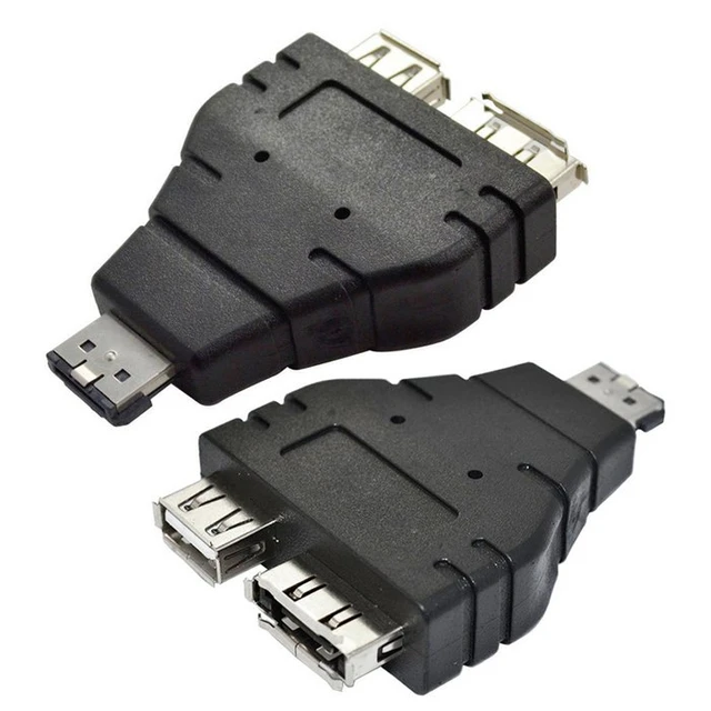 PZ Power Splitter eSATA eSATAp3 Gbps a USB 480 Mbps adattatore convertitore  combinato connettore 1 PZ