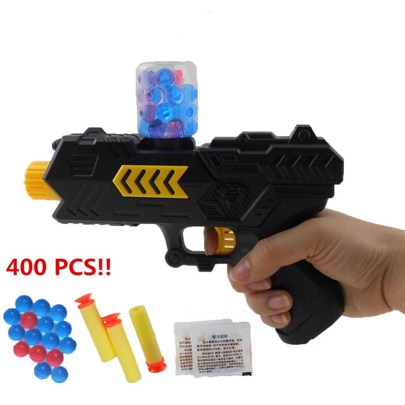 Pistol Gun Soft Bullet and Water ball gun CS Game toys Water Crystal 2 in 1