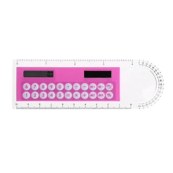 

10cm Ruler Mini Digital Calculator 2 in 1 Kid Stationery School Office Gifts