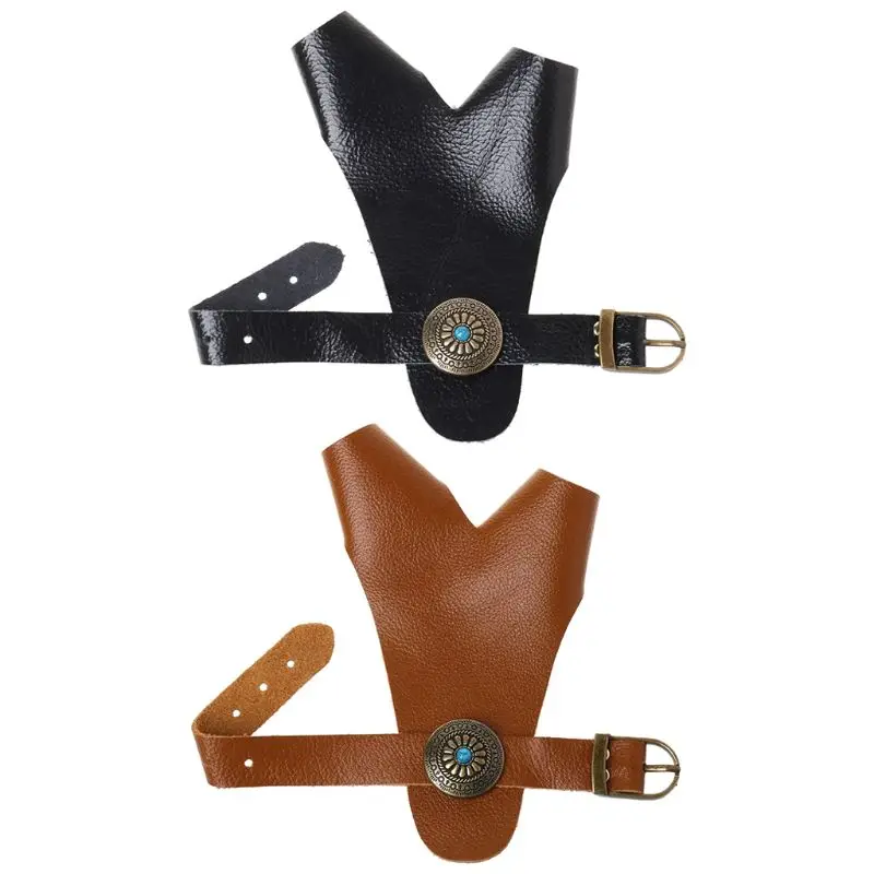 

Archery Finger Guard Shooting Hunting Faux Leather Hand Protector Compound Bow Arrow Protection Supplies
