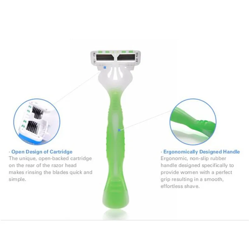 Beli Profesional 3 pcs lot Rautan Shaving Razor Wanita Rambut Remover Pemangkas Depilator Cukur Tukang Cukur Tubuh Kecantikan