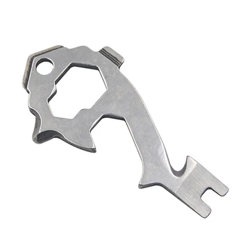 

20-in-1 Stainless Steel Multi Tools Key Ring EDC Screwdriver Wrench Opener Set Pocket Outdoor Tool Multitool Keychain Portable