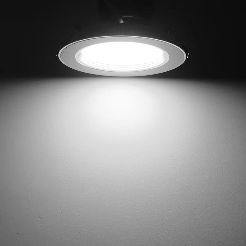 LemonBest светодиодный потолочный светильник 3W5W7W9W12W встроенный прожектор AC 100-245 ультратонкий плоский Объектив потолочный светильник - Испускаемый цвет: Cool White