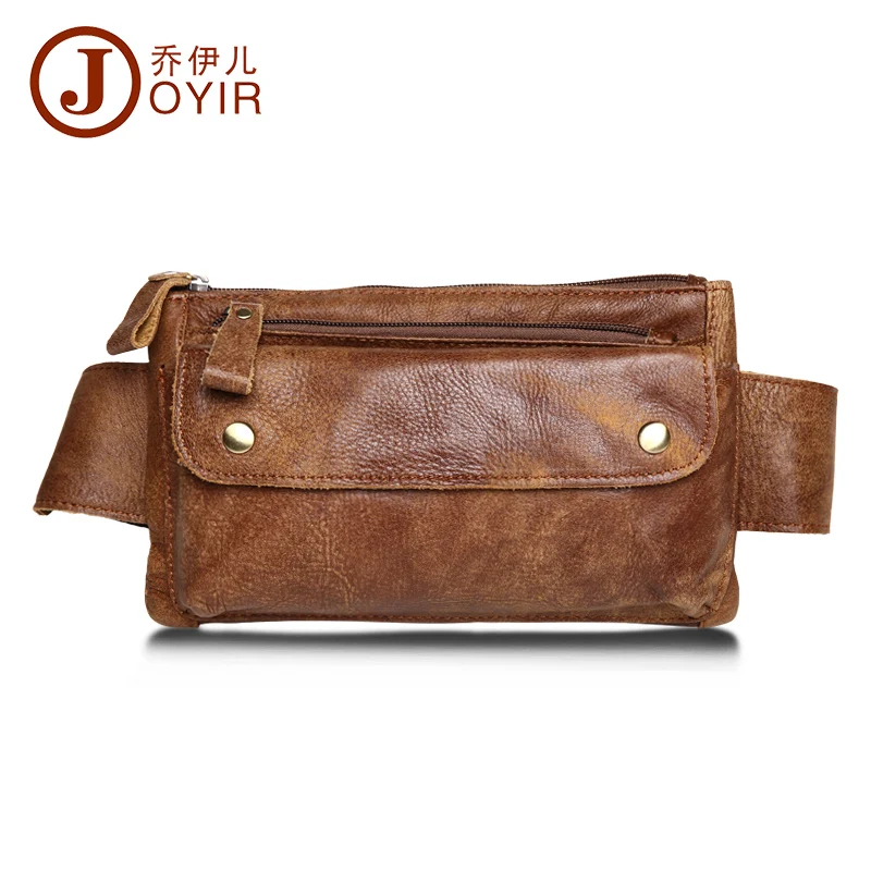 JOYIR font b Men b font Genuine Leather font b Waist b font font b Bag