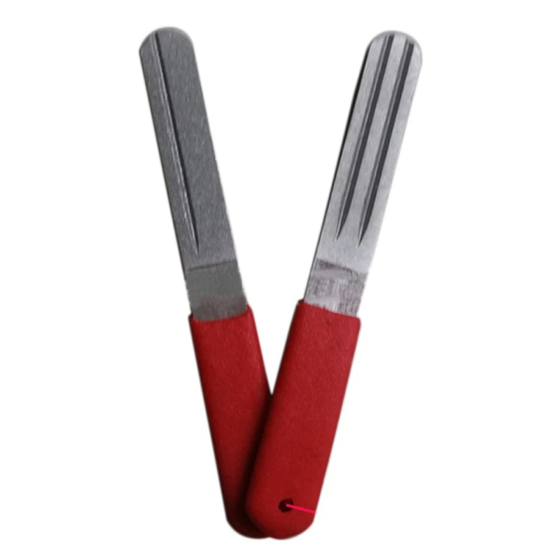 Carbon Steel Three Slots Hook File Accessories 4 Inch Diamond Luya Bait Fly Fishing Grindstone huismerk kopen in de aanbieding