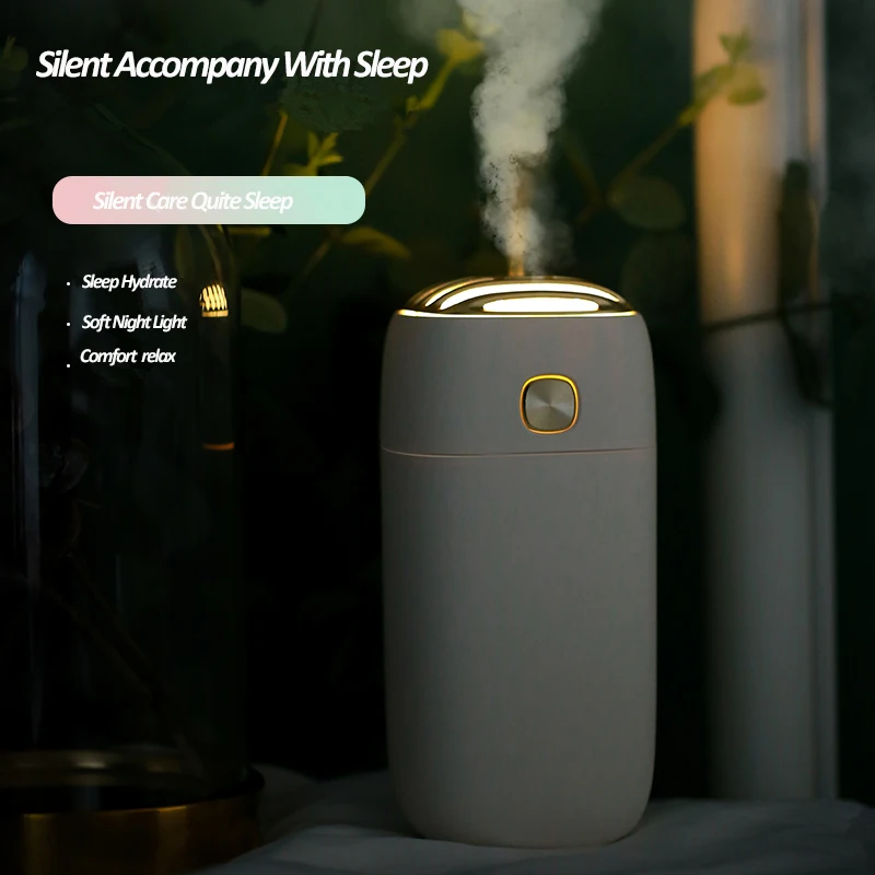 

260ml Car Air Humidifier Romantic Breating Light Ultrasonic USB Aroma Essential Oil Diffuser Air Purify Humidificadors For home