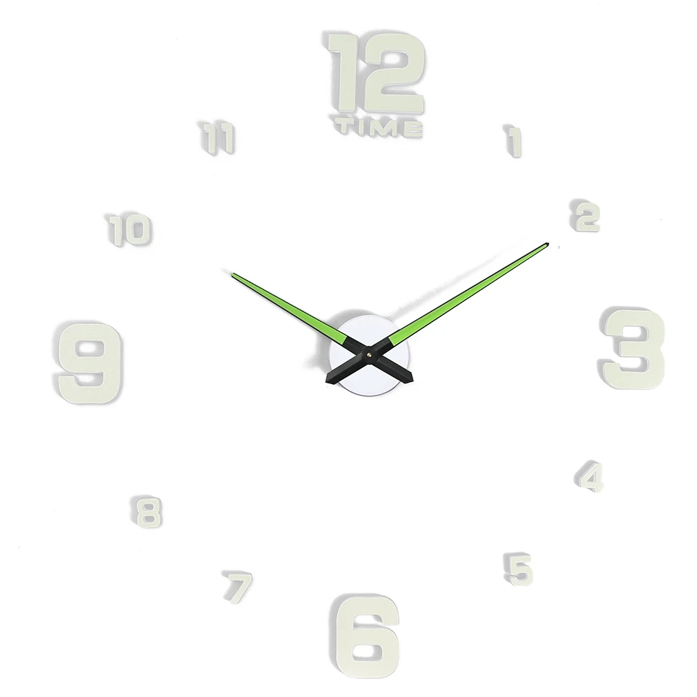 Цифровые настенные часы Saat светящиеся большие бесшумные 3d часы|Настенные часы| |