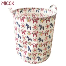 

MICCK Laundry Basket Foldable Bag Cloth Organizer Laundry Toys Clothing Storage Bucket Laundry Organizer Holder Pouch Household