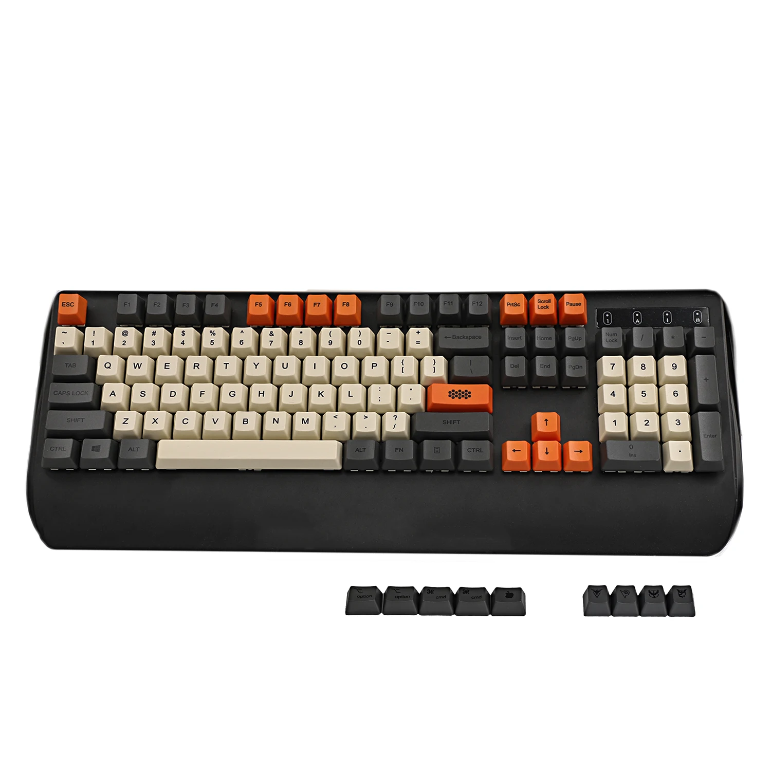 YMDK Carbon Dye Sub 108 87 61 клавиши Mac толстые PBT OEM профиль Keycap для стандартных 104 TKL 60% MX переключатели клавиатуры